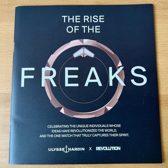 ULYSSE NARDIN X REVOLUTION THE RISE OF THE FREAKS MAGAZINE CATALOG BRAND NEW - Picture 1 of 16